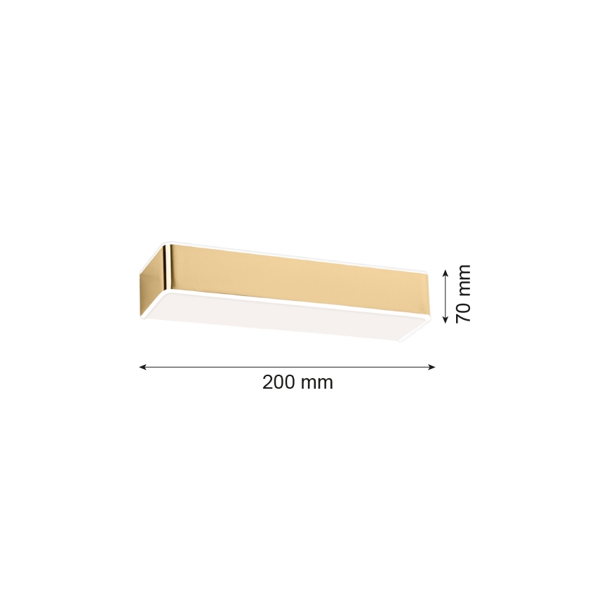Argon 4147 - Applique murale RODAN 1xE27/15W/230V doré
