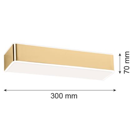 Argon 4148 - Applique murale RODAN 1xE27/15W/230V doré