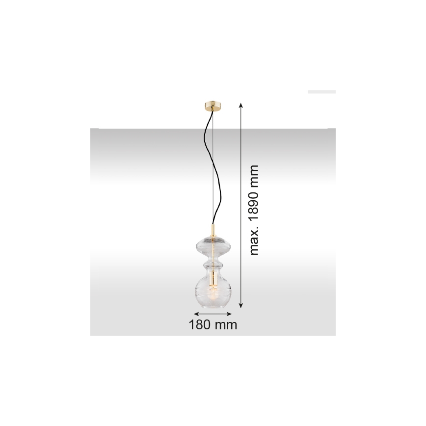 Argon 4203 - Hanglamp aan koord BILBAO 1xE27/15W/230V
