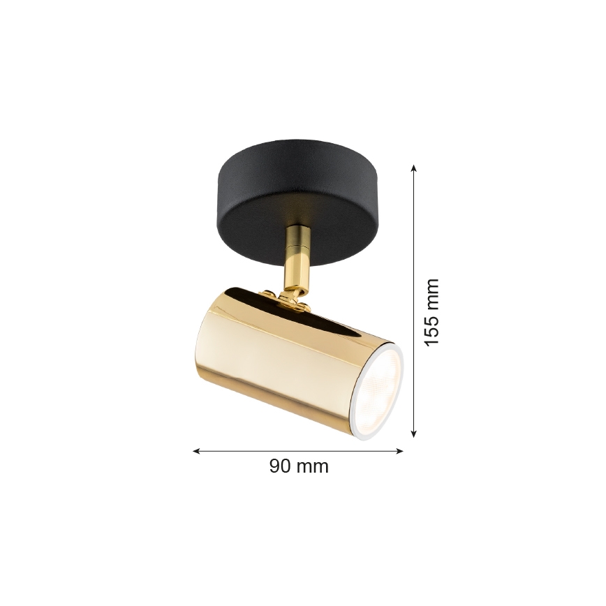 Argon 4208 - Plafond Spot LAGOS 1xGU10/5W/230V messing / zwart