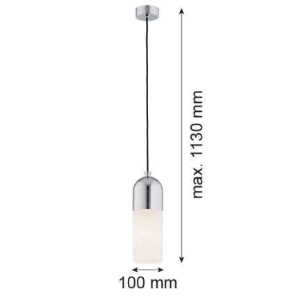 Argon 4211 - Hanglamp aan een koord BURGOS 1xE27/15W/230V glanzend chroom 