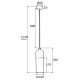 Argon 4211 - Suspension filaire BURGOS 1xE27/15W/230V chrome brillant