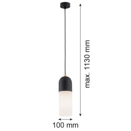 Argon 4213 - Hanglamp aan een koord BURGOS 1xE27/15W/230V zwart