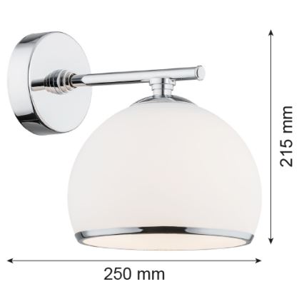 Argon 4254 - Applique murale MARBELLA 1xE27/15W/230V chrome