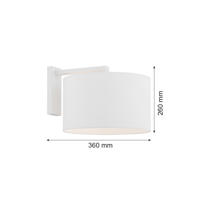 Argon 4294 - Applique murale KARIN 1xE27/15W/230V blanc