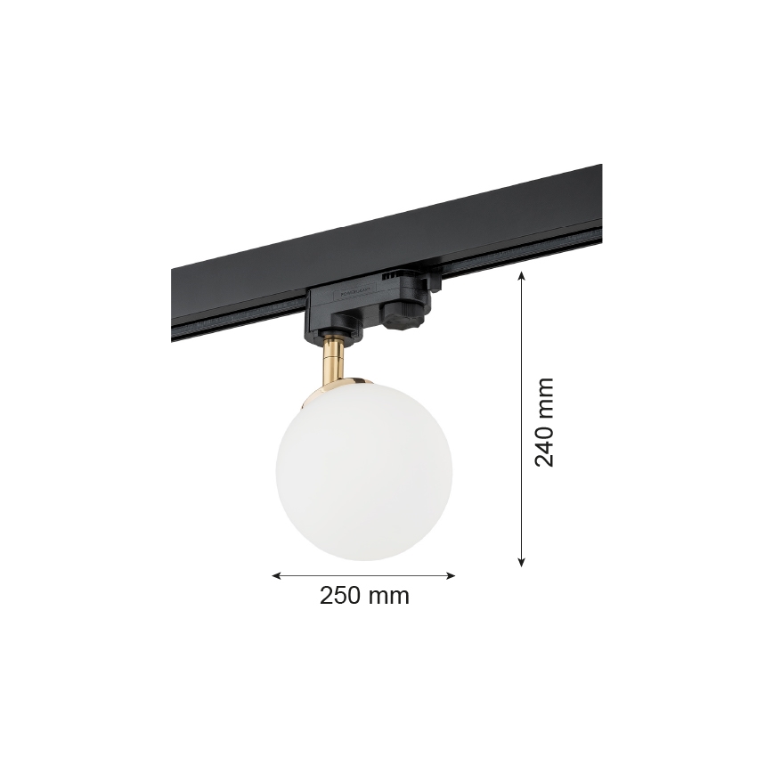 Argon 4307 - Koperen Spot voor railsysteem BANG 1x G9 / 6W / 230V