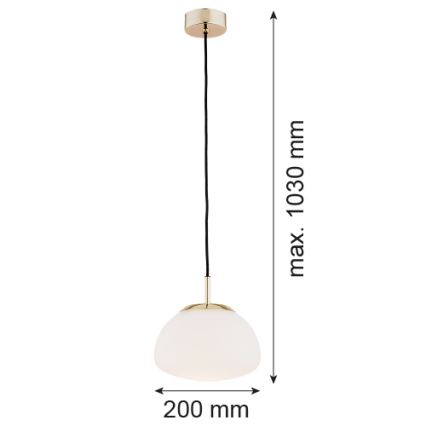 Argon 4352 - Hanglamp aan een koord TRINI 1xE27/15W/230V goud