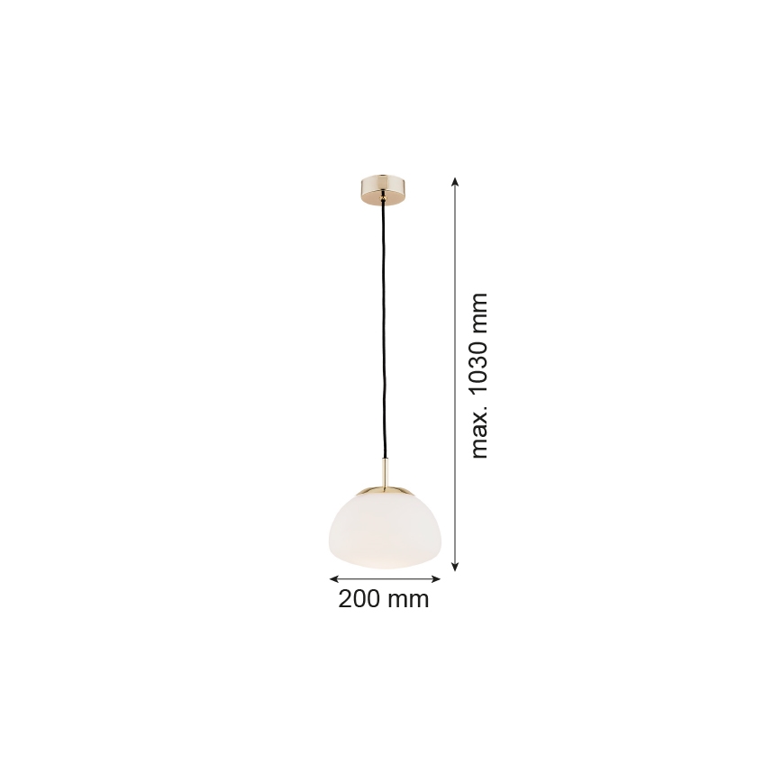 Argon 4352 - Hanglamp aan een koord TRINI 1xE27/15W/230V goud