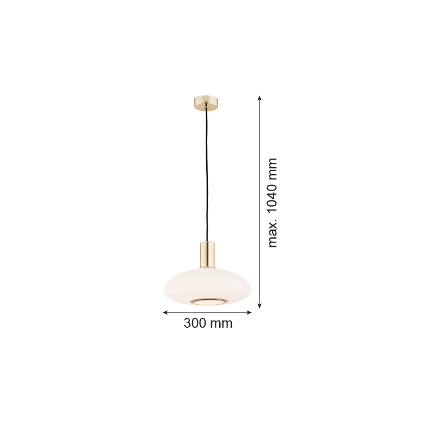 Argon 4358 - Hanglamp aan een koord SAGUNTO 1xE27/15W/230V diameter 30 cm messing