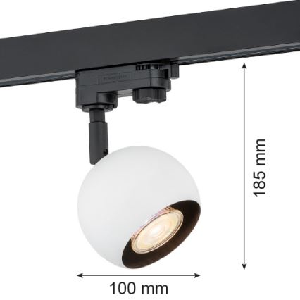 Argon 4377 - Spot voor een Rail Systeem MURI 1xGU10/5W/230V wit