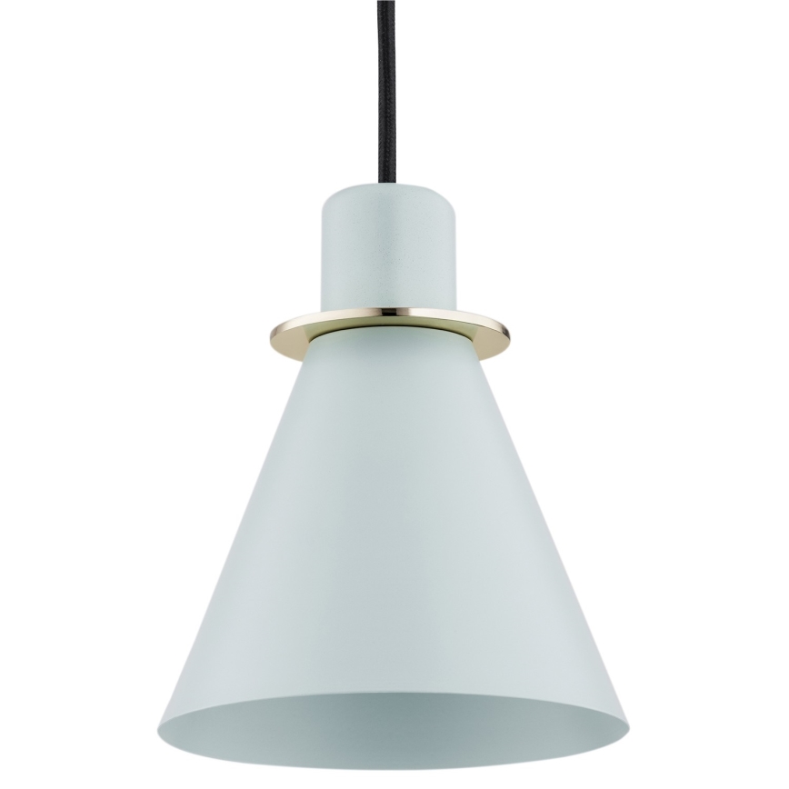 Argon 4682 - Hanglamp aan een koord BEVERLY 1xE27/15W/230V blauw/goud