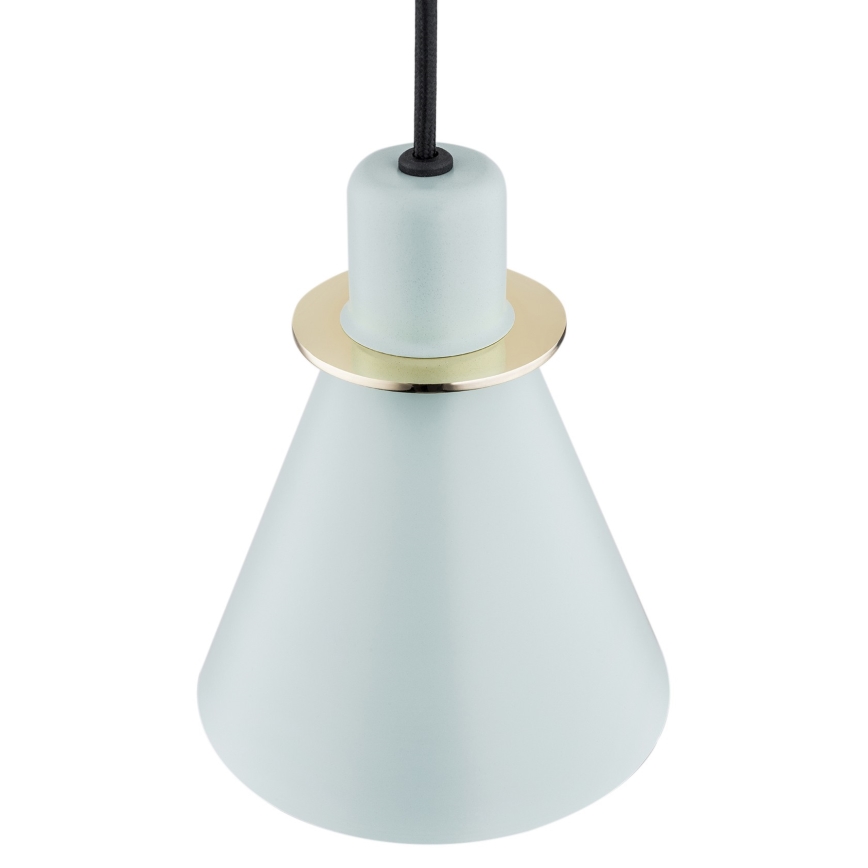 Argon 4682 - Hanglamp aan een koord BEVERLY 1xE27/15W/230V blauw/goud