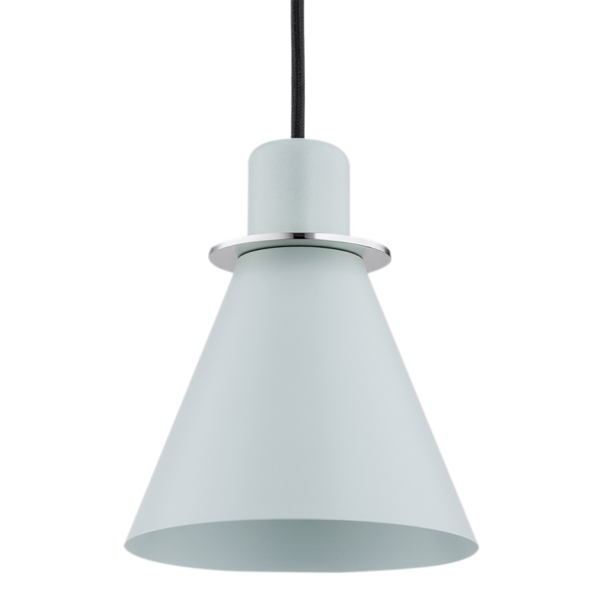 Argon 4683 - Hanglamp aan een koord BEVERLY 1xE27/15W/230V blauw/glanzend chroom