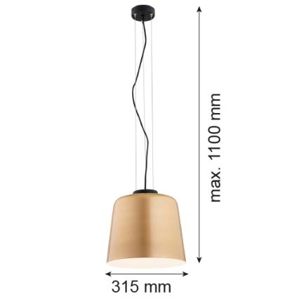 Argon 4690 - Hanglamp aan koord BERKLEY 1xE27/15W/230V