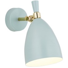 Argon 4700 - Wand Lamp CHARLOTTE 1xE27/15W/230V blauw/goud