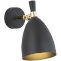 Argon 4701 - Wand Lamp CHARLOTTE 1xE27/15W/230V zwart/goud