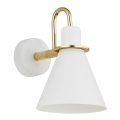 Argon 4704 - Applique murale BEVERLY 1xE27/15W/230V blanc/gold