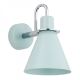 Argon 4707 - Wand Lamp BEVERLY 1xE27/15W/230V blauw/glanzend chroom