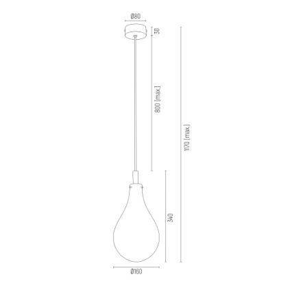 Argon 4716 - Hanglamp aan koord OAKLAND 1xG9/6W/230V