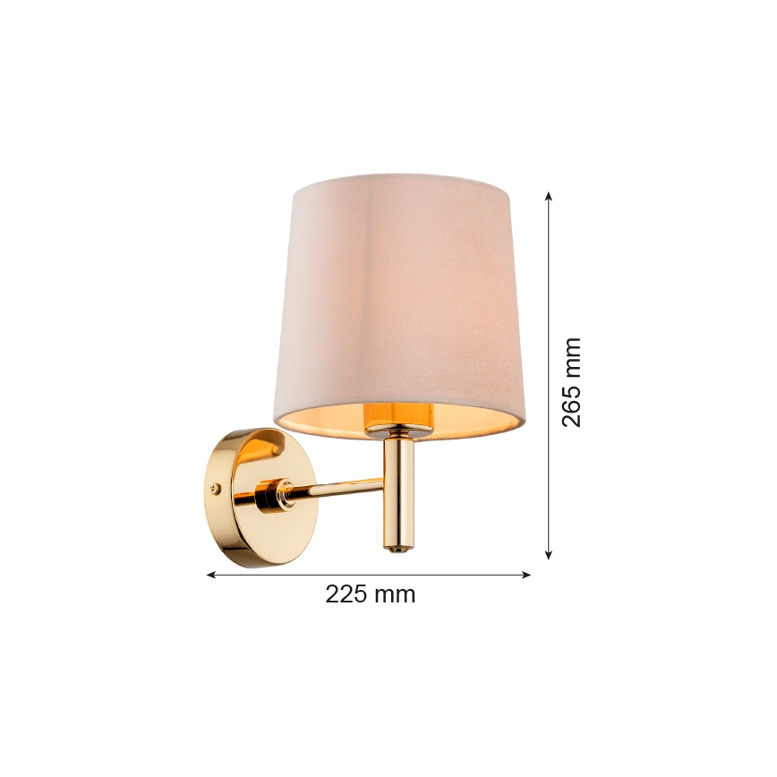Argon 4727 - Wand Lamp PONTE 1xE27/15W/230V