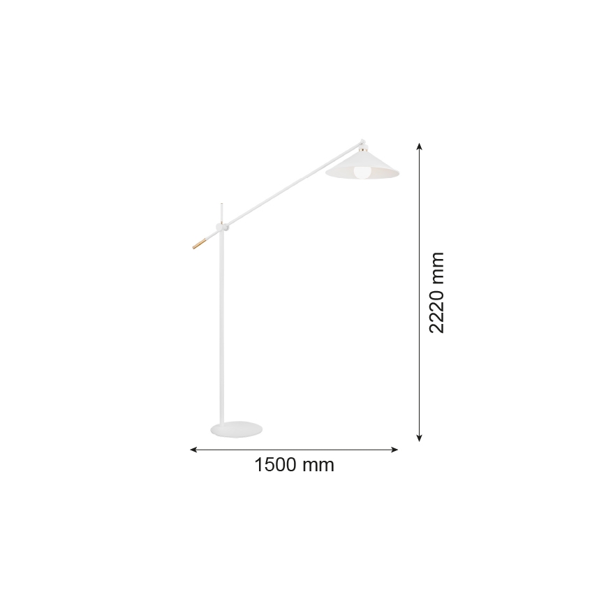 Argon 4731 - Staande Lamp NASHVILLE 1xE27/15W/230V wit