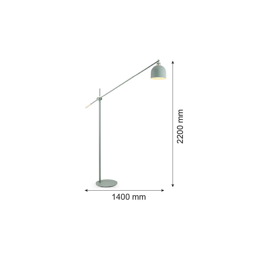 Argon 4736 - Lampadaire DETROIT 1xE27/15W/230V vert