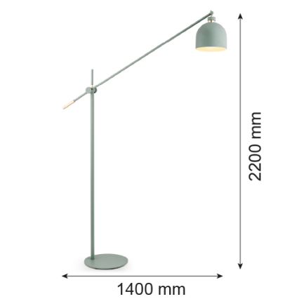 Argon 4736 - Vloerlamp DETROIT 1xE27/15W/230V groen