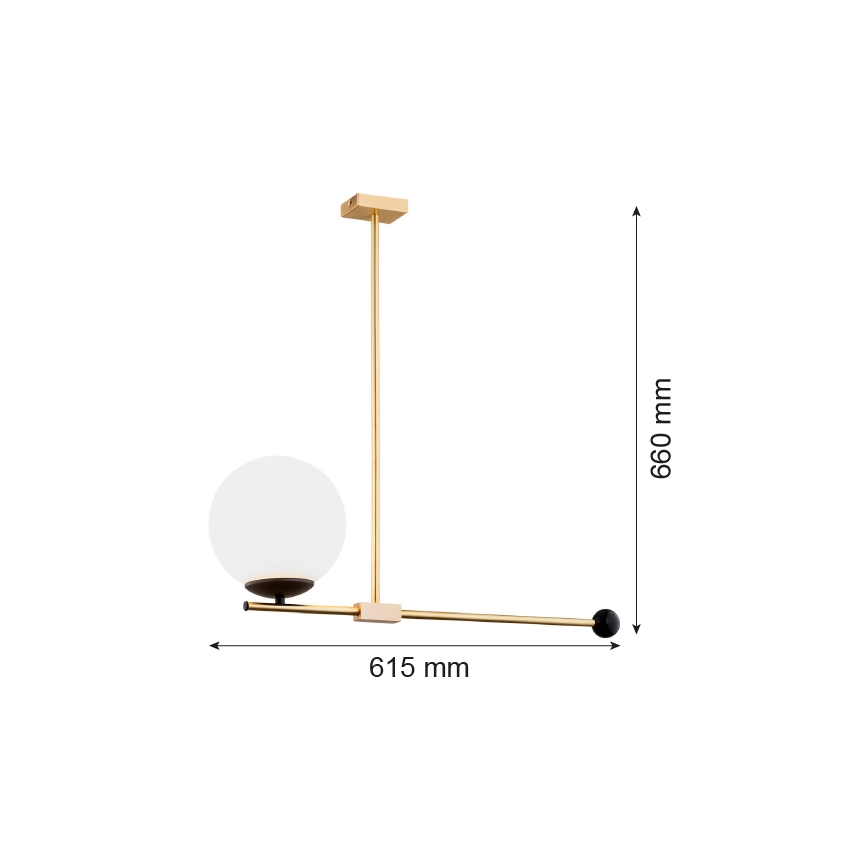 Argon 4738 - Hanglamp aan een paal MEGAN 1xE14/7W/230V