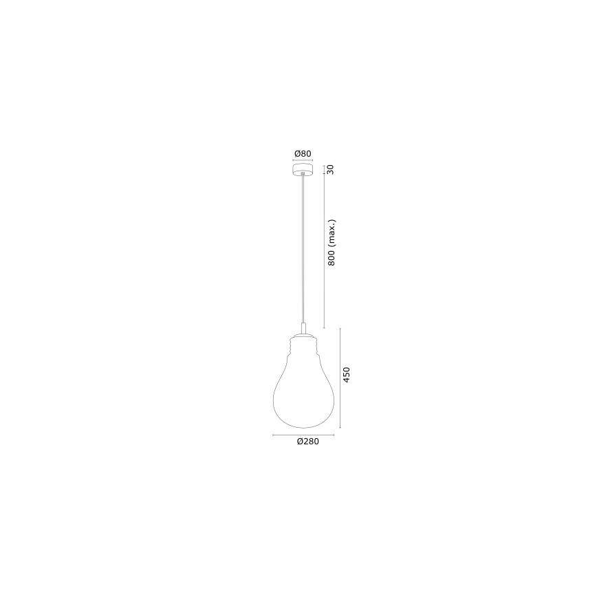 Argon 4879 - Hanglamp aan een koord JESSE 1xE27/15W/230V goud/wit