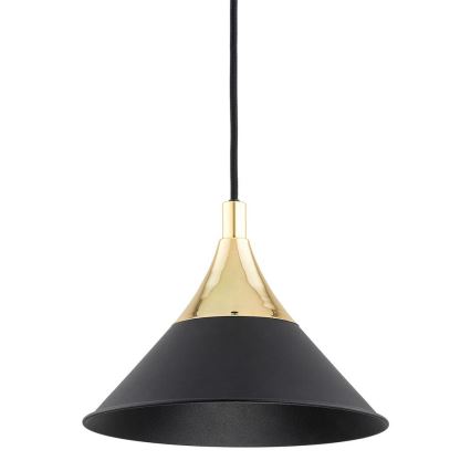 Argon 4903 - Hanglamp aan een koord MASSETO 1xE27/15W/230V zwart/gouden