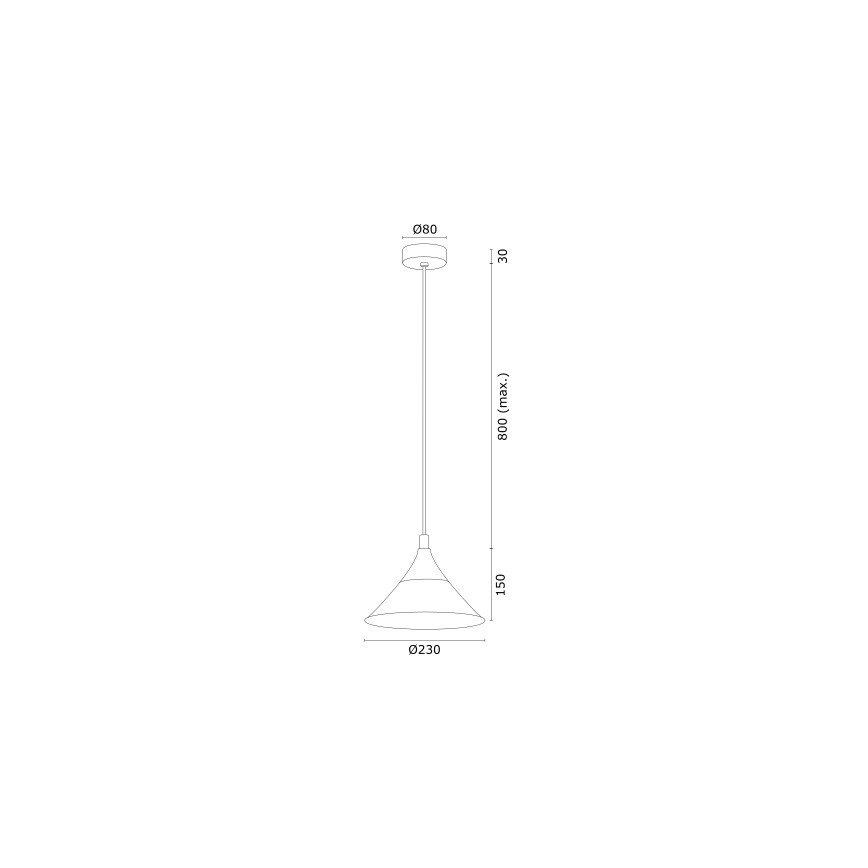 Argon 4903 - Hanglamp aan een koord MASSETO 1xE27/15W/230V zwart/gouden