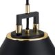 Argon 4915 - Hanglamp aan een koord ORTE 1xE27/15W/230V zwart