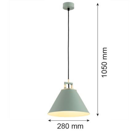 Argon 4916 - Hanglamp aan een koord ORTE 1xE27/15W/230V groen