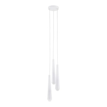 Argon 6102 - Hanglamp aan een touwtje HOLLYWOOD 3xE14/7W/230V wit
