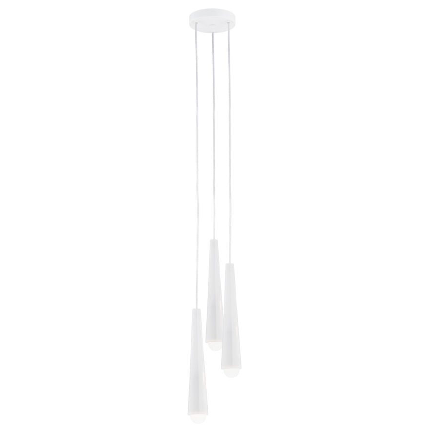 Argon 6102 - Hanglamp aan een touwtje HOLLYWOOD 3xE14/7W/230V wit