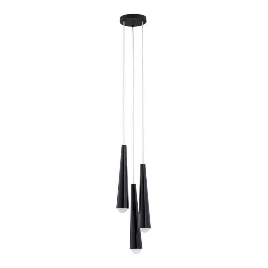 Argon 6103 - Hanglamp aan koord HOLLYWOOD 3xE14/7W/230V zwart