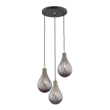 Argon 6105 - Hanglamp aan een koord OAKLAND 3xG9/6W/230V zwart