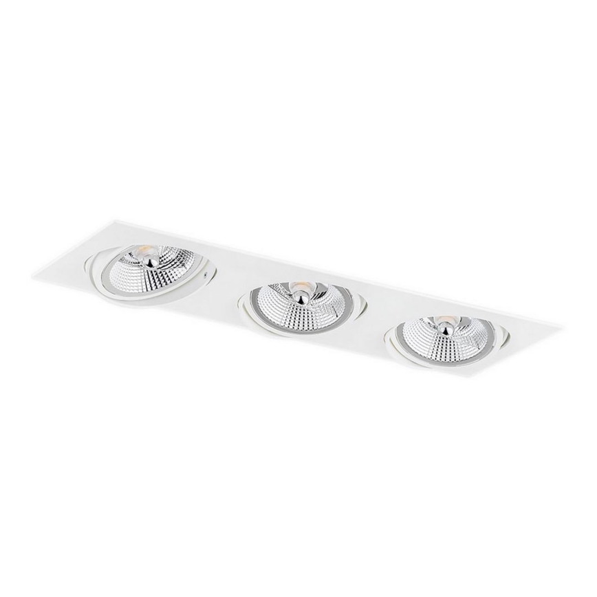 Argon 6115 - Inbouwlamp OLIMP 3xGU10-AR111/12W/230V wit