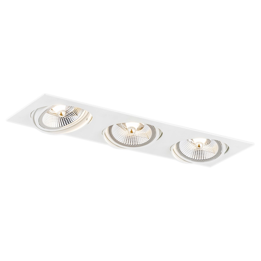 Argon 6115 - Inbouwlamp OLIMP 3xGU10-AR111/12W/230V wit