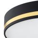 Argon 6141 - Plafondlamp AMORE 3xE27/15W/230V diameter 45 cm zwart/gouden