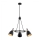 Argon 6149 - Hanglamp aan een paal CHARLOTTE 3xE27/15W/230V zwart/goud