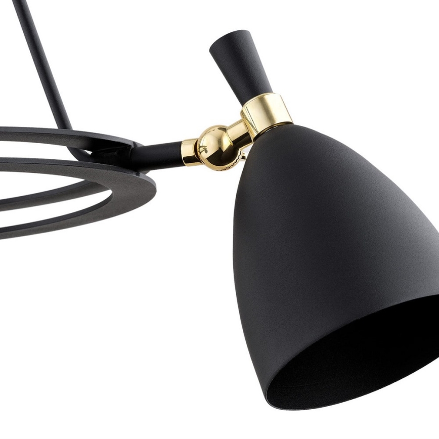 Argon 6149 - Lustre sur barre CHARLOTTE 3xE27/15W/230V noir/doré