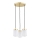 Argon 6164 - Hanglamp aan een koord PASADENA 3xE27/15W/230V gouden/wit