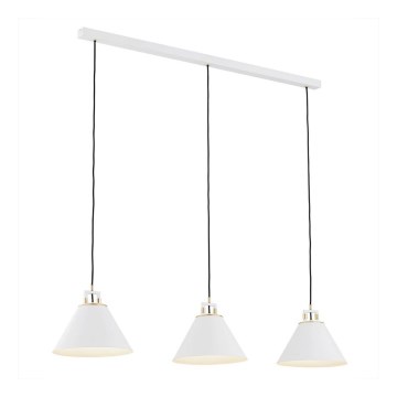 Argon 6173 - Hanglamp aan een koord ORTE 3xE27/15W/230V wit