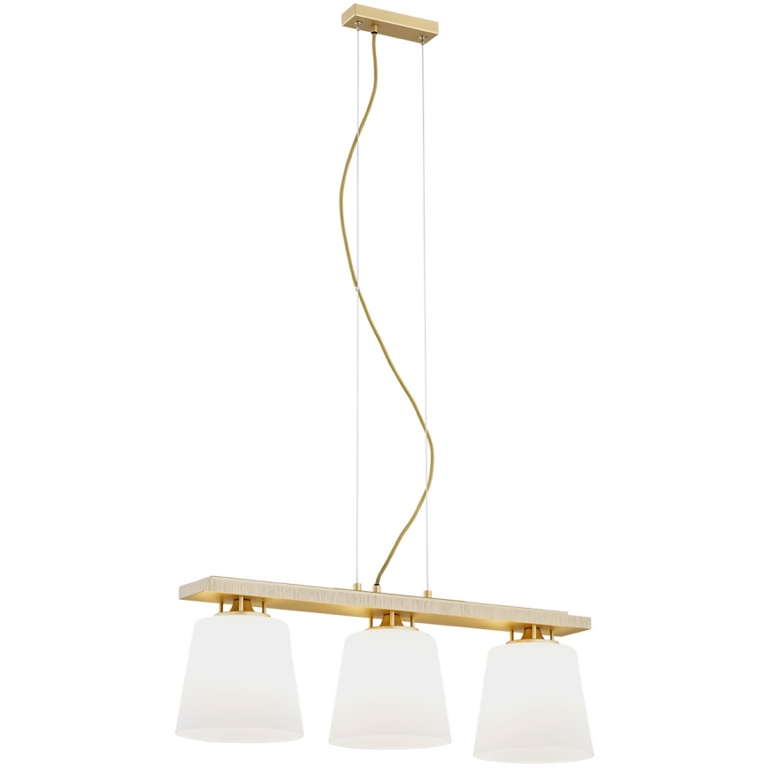 Argon 6250 - Hanglamp aan een koord ARDEN 3xE27/15W/230V goud
