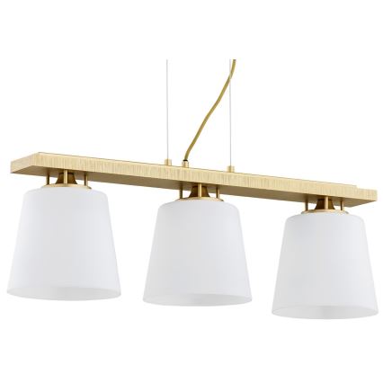Argon 6250 - Hanglamp aan een koord ARDEN 3xE27/15W/230V goud