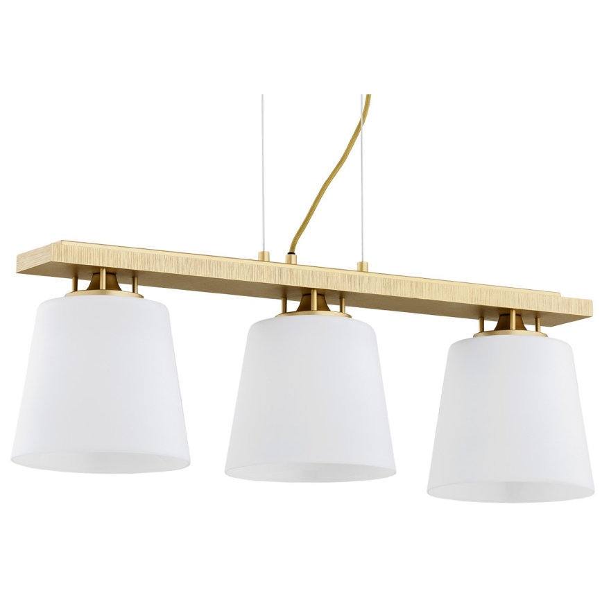 Argon 6250 - Hanglamp aan een koord ARDEN 3xE27/15W/230V goud