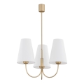 Argon 6267 - Hanglamp SAFIANO 3xE27/15W/230V goud