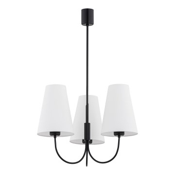 Argon 6268 - Hanglamp SAFIANO 3xE27/15W/230V zwart