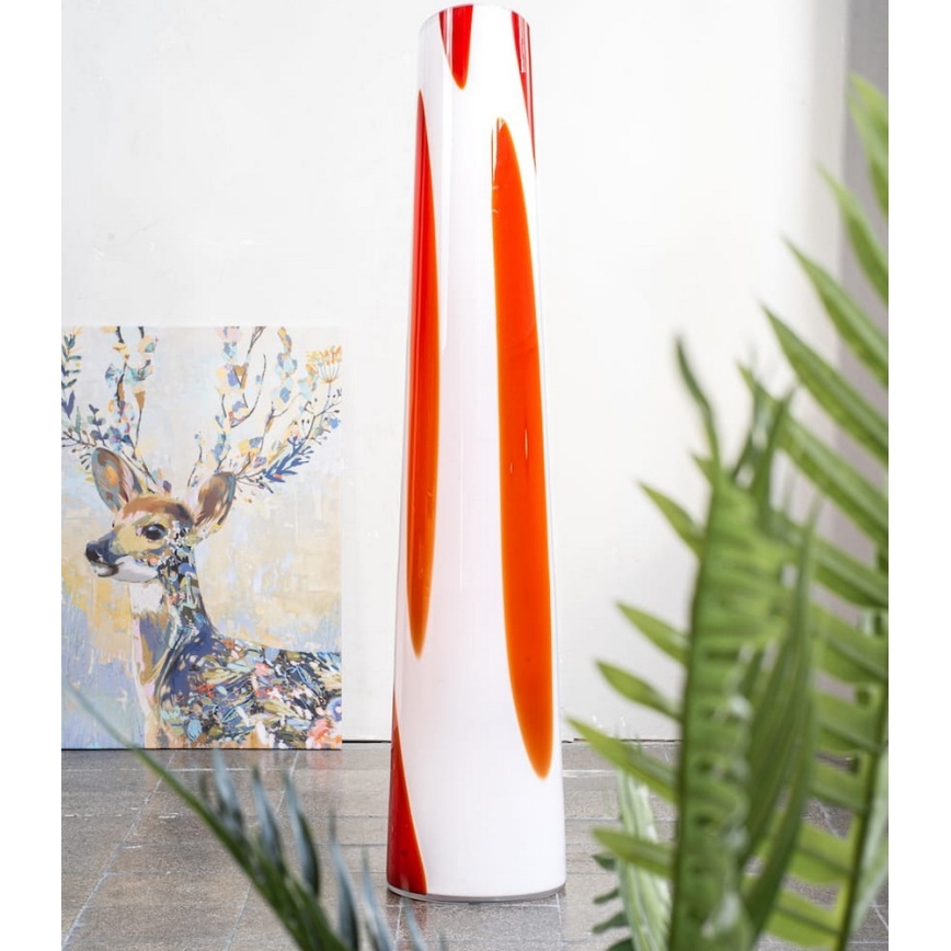 Argon 7042 - Staande lamp POLONIA 2xE27/15W/230V wit/rood